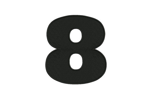 Bold Number 8
