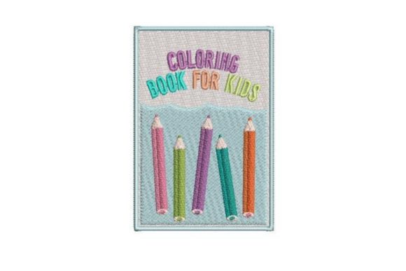 Coloring Book Cover Embroidery